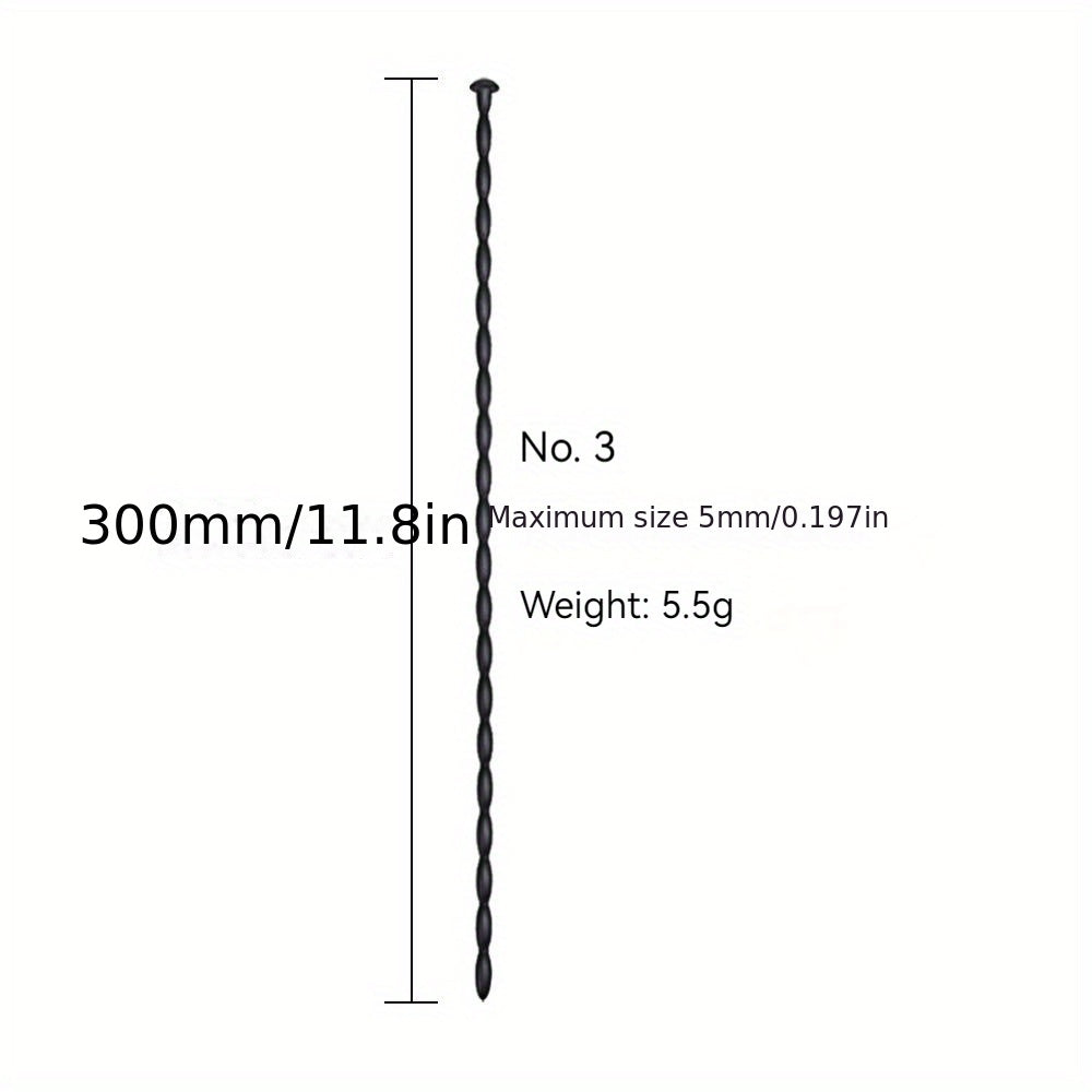 Erkaklar uchun Silikon Bead Ot Ko'zli Qalam Stimulyatsiya Qiluvchi Tashvishlantiruvchi Sex O'yinchoqi