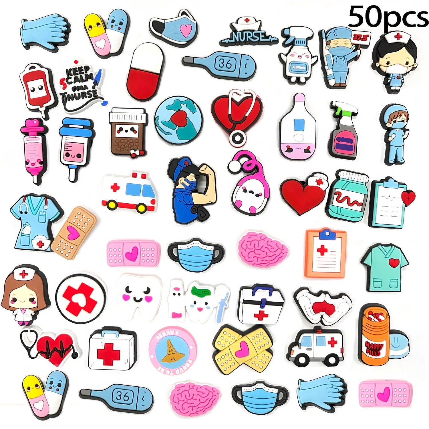 Kids PVC Mask Kit DIY Accessories 20/50pcs Cartoon Costume Supplies