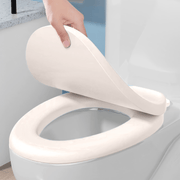 Durable Plastic Toilet Seat Cover with Quick Release Anti-Slip Easy to Clean for Standard Toilets