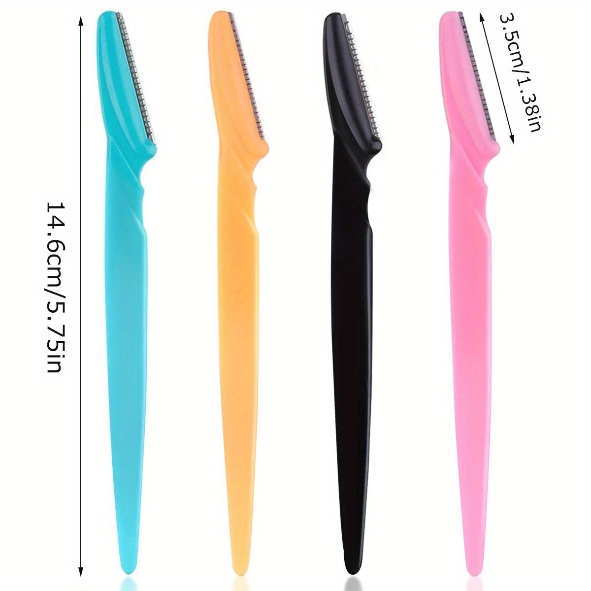 Set de rasuradora facial para mujer con hojas seguras, múltiples tamaños, incluye tapas