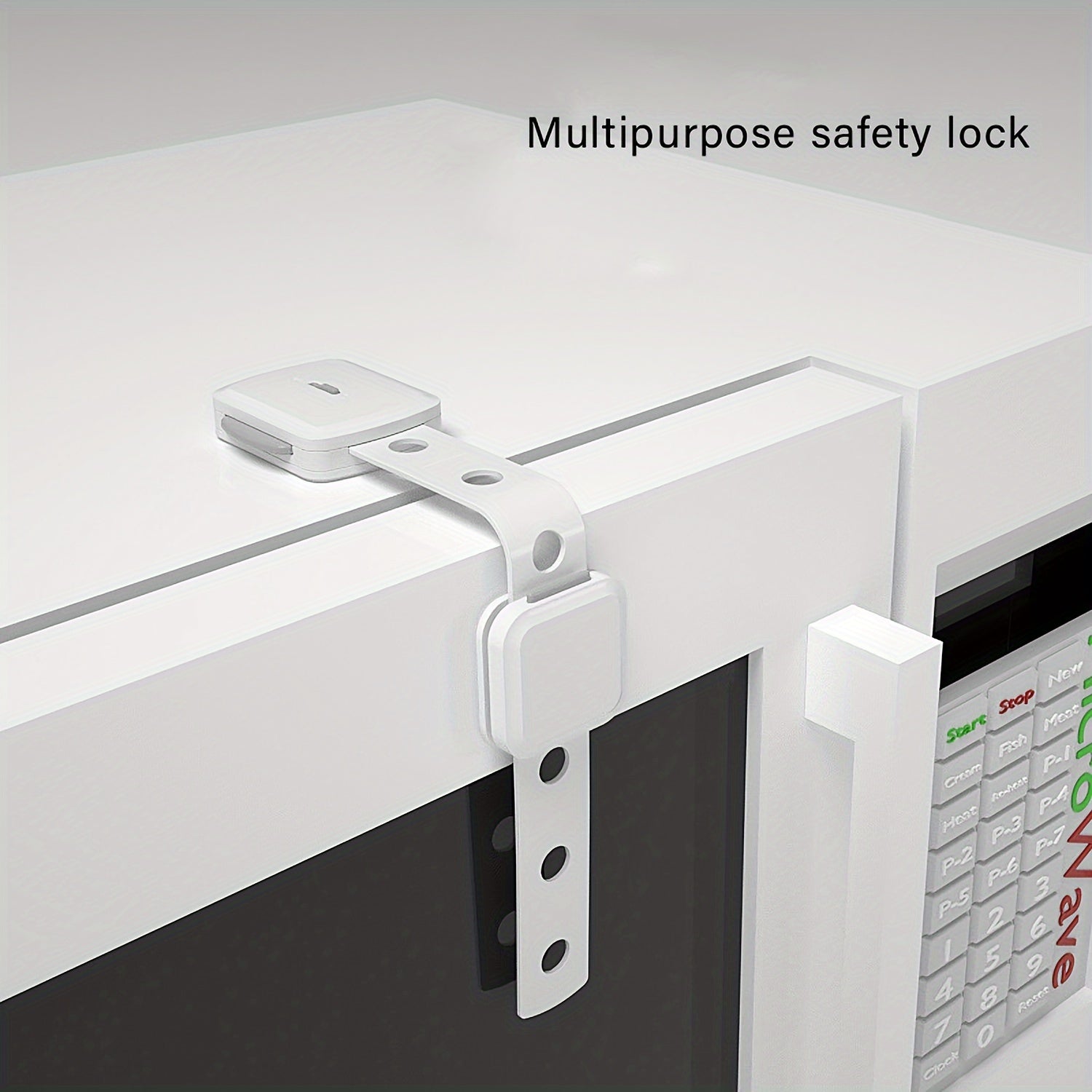 Multifunctional Safety Locks Set of 4 6 8 or 10 No Drilling Adjustable for Cabinets Drawers Refrigerator Dishwasher Toilet