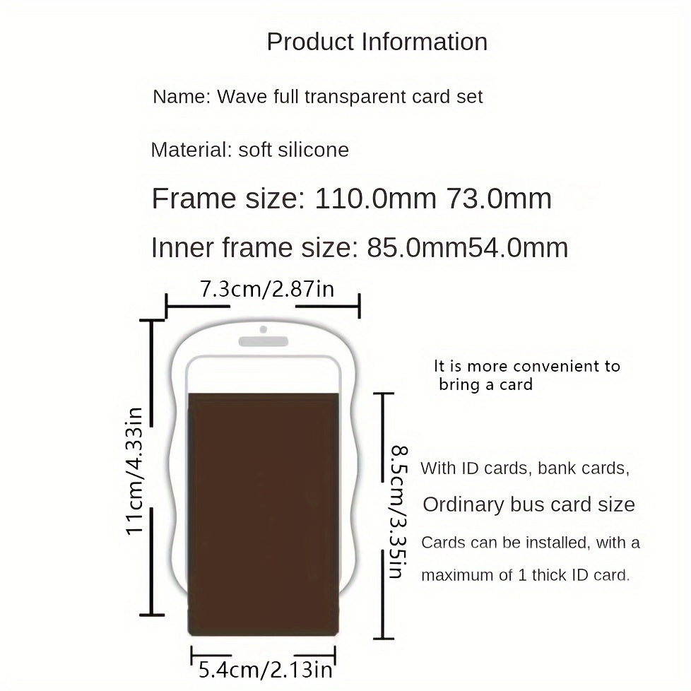 Cherry Blossom TPU Card Holder with Spring Lanyard for Daily Use and Travel