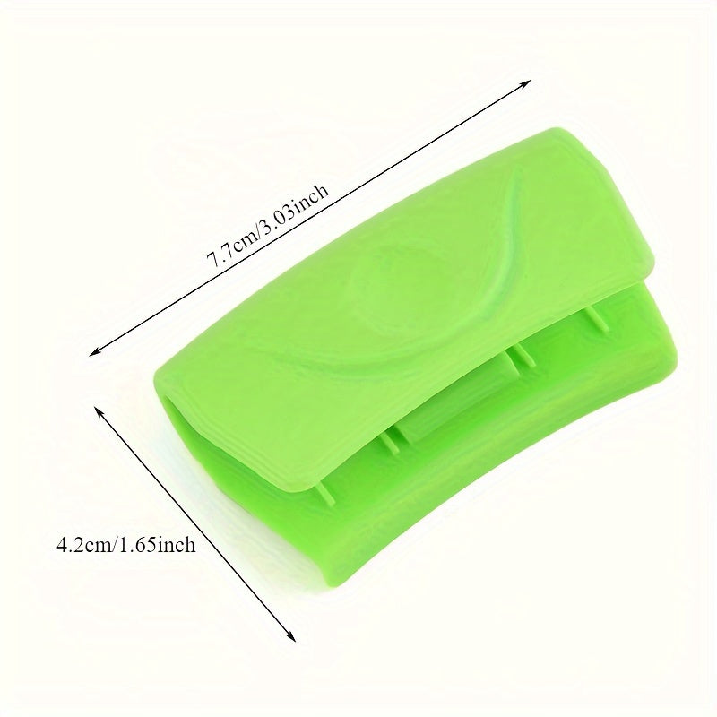 Set of 2 Silicone Oven Mitts Heat-Resistant Cooking Gloves for Hot Pots and Pans