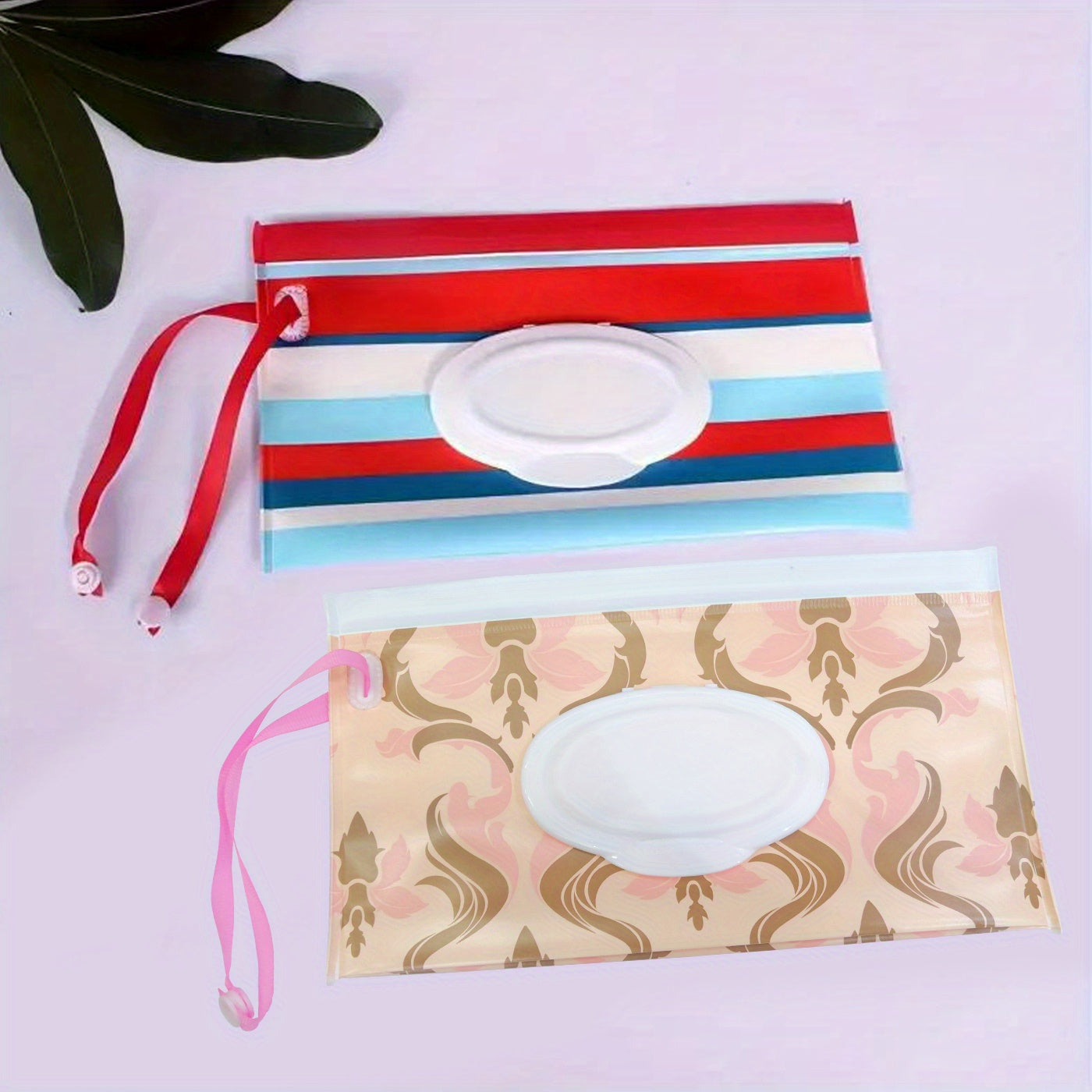 Set of 2 Reusable Wet Wipe Dispenser Containers for Travel and Gifts