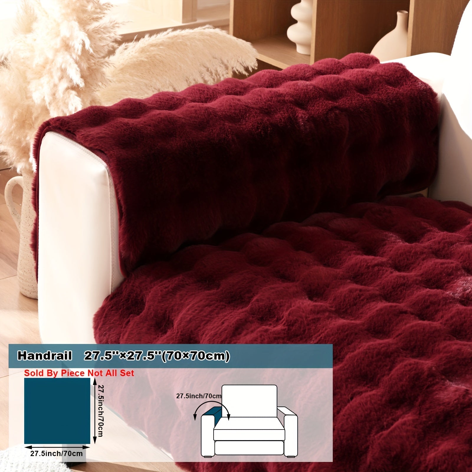 Имитация кролика плюшевая подушка-диван для домашних животных, дружелюбная к собакам с нескользящим чехлом для защиты мебели и декора в спальне, офисе или гостиной.