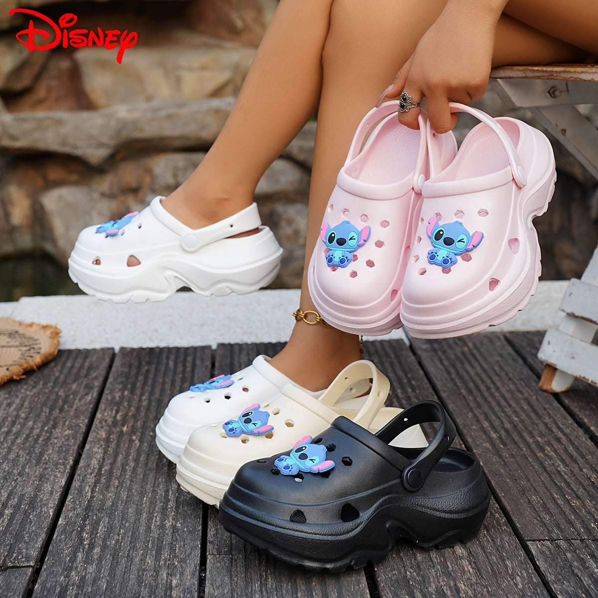 Women's Summer Slip-On Sandals Soft EVA Cartoon Beach Shoes