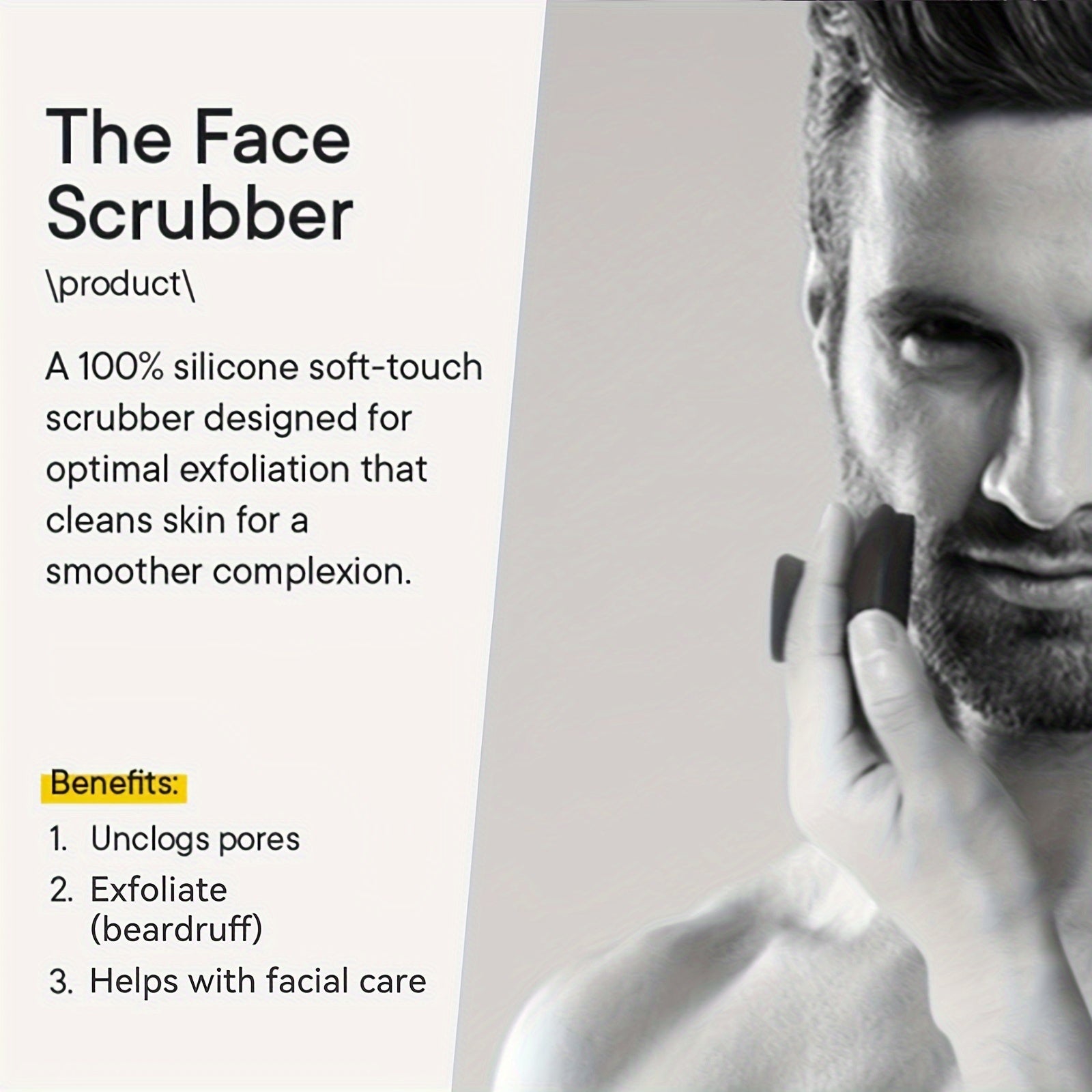 4-Piece Silicone Bath and Shower Brush Set with Dual-Sided Long Handles for Back Face and Scalp Massage