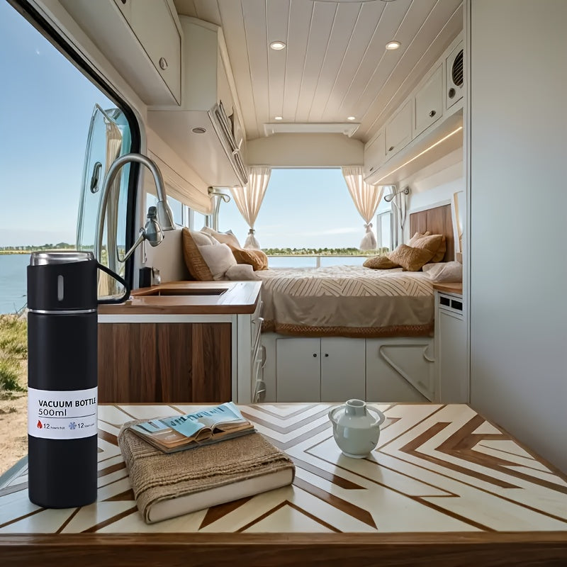 500ml Stainless Steel Thermal Mug Vacuum Insulated for Hot Cold Beverages Outdoor Office