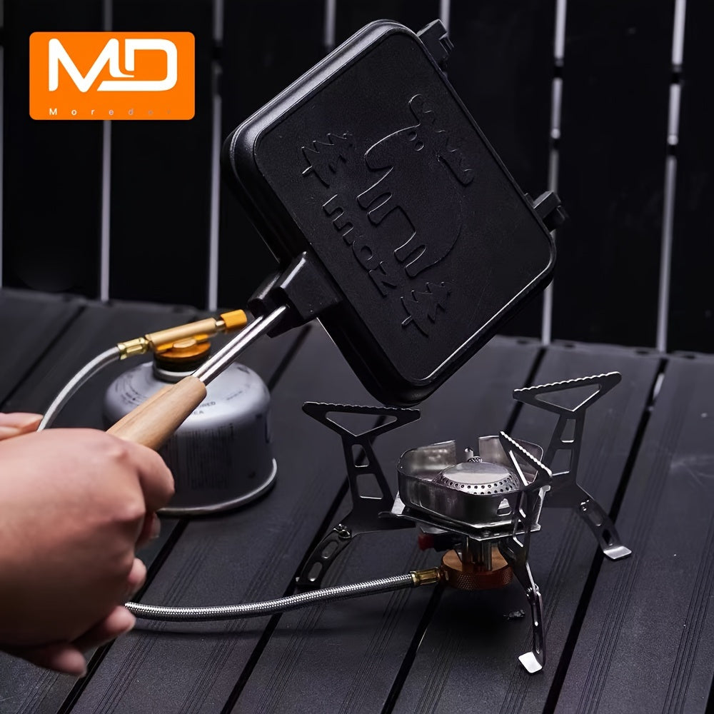 Elk Embossed Non-Stick Double-Sided Grill Baking Pan with Removable Handle