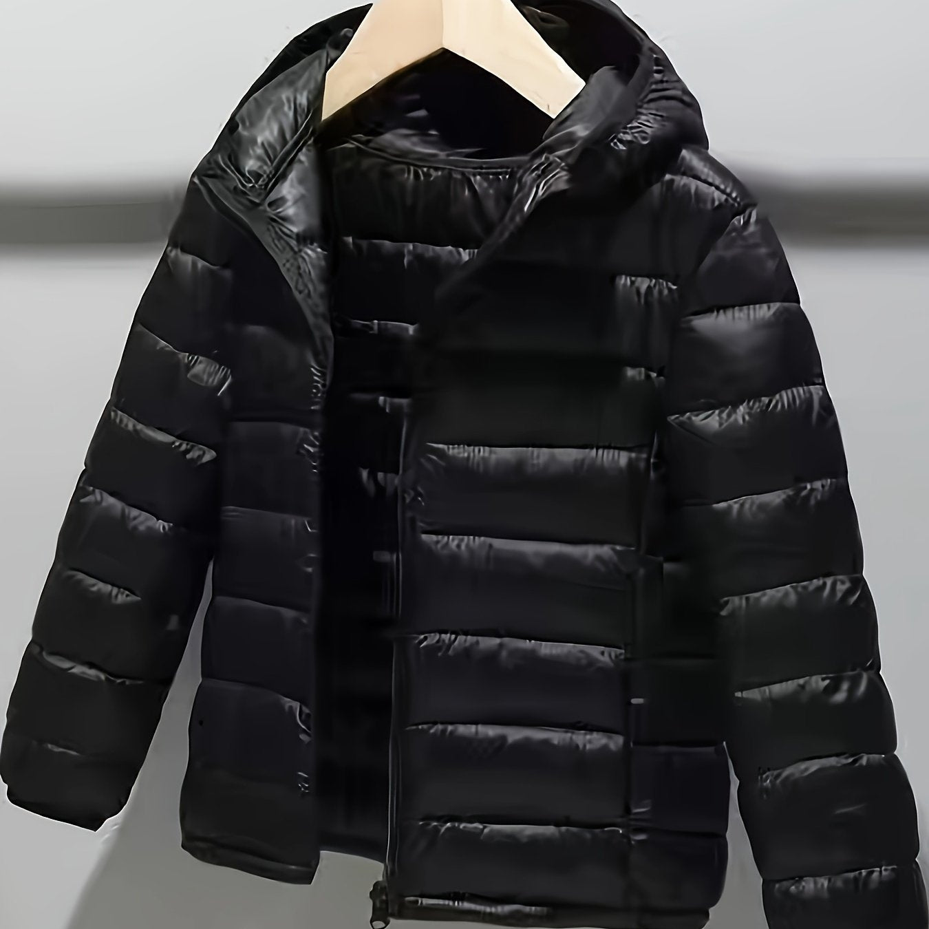 Girls Hooded Coat for Autumn Winter Casual Solid Polyester Regular Fit