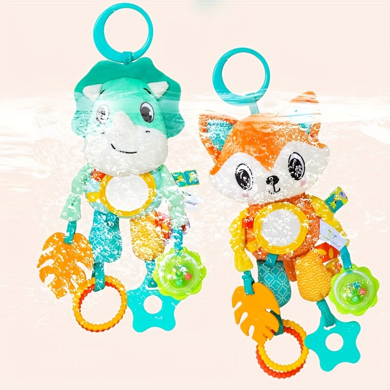 Kichkina bolalar uchun mo'ljallangan yumshoq o'yinchoqlar, yorqin osma shovqinli o'yinchoqlar, tishlagichlar 0-3 oy