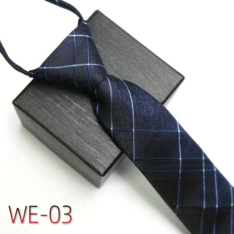 Men's Business Tie 7cm High-Density Striped Casual Formal Wedding Engagement