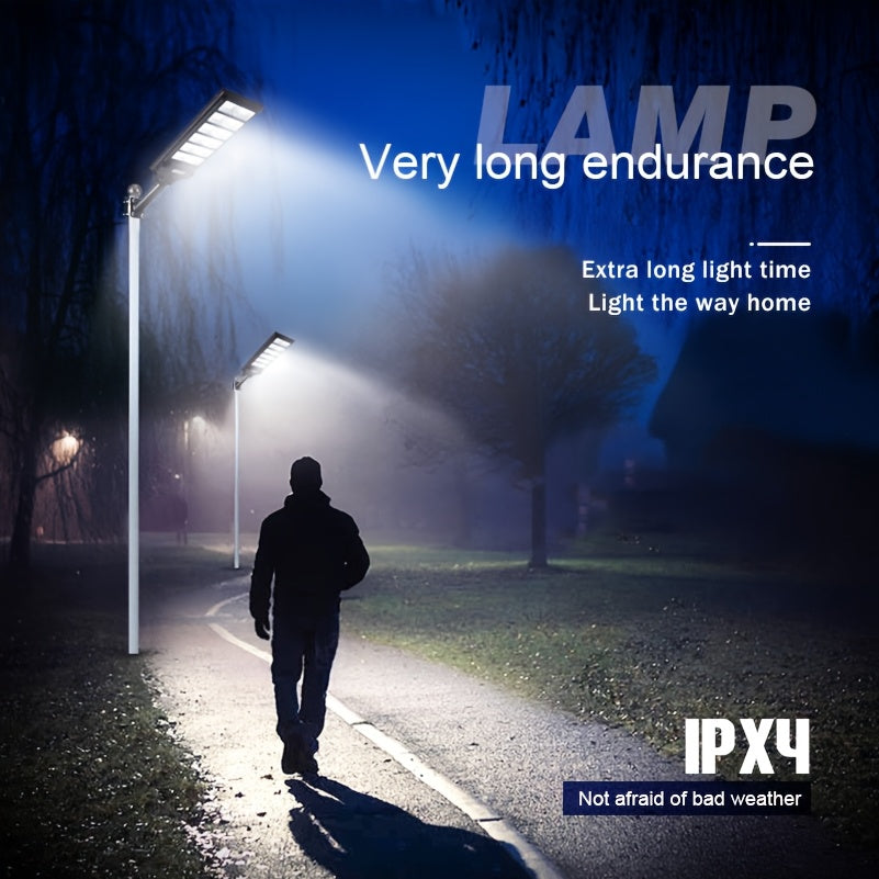 Farola exterior solar con sensor infrarrojo y control remoto