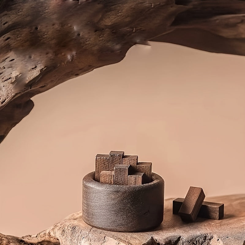 Wooden Incense Burner Portable Durable Adjustable Home Decor Car Dashboard