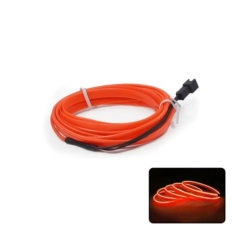 Гибкая светодиодная неоновая лента длиной 5 м, питаемая через USB, для украшения интерьера автомобиля