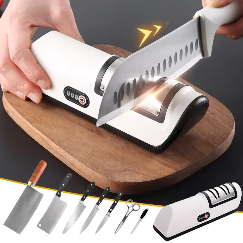 Electric Knife Sharpener for Professional and Home Use Rechargeable USB