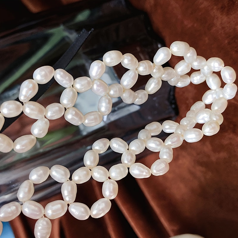 Ayollar uchun yangi suv marjonlari, vintage uslub, nozik kalqoncha zanjiri, zargarlik buyumlari