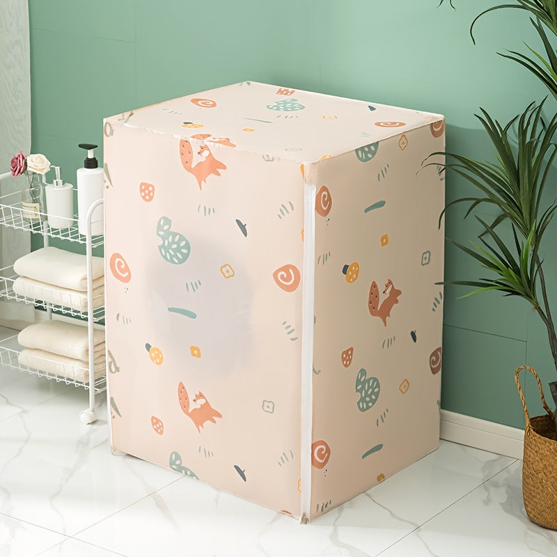 Waterproof Plastic Cover for Washing Machines with Side and Top Openings Commercial Use