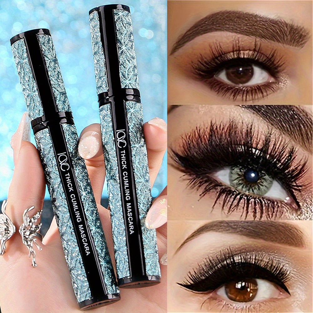 Women Waterproof 4D Fiber Mascara Long-Lasting Smudge-Proof Black