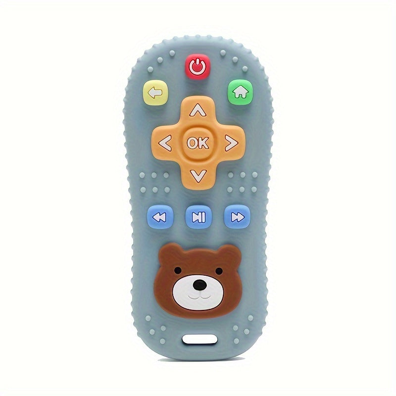 Baby Teething Toy Silicone Shakeable Remote Control Comforter Handheld Anti-Choking Toy