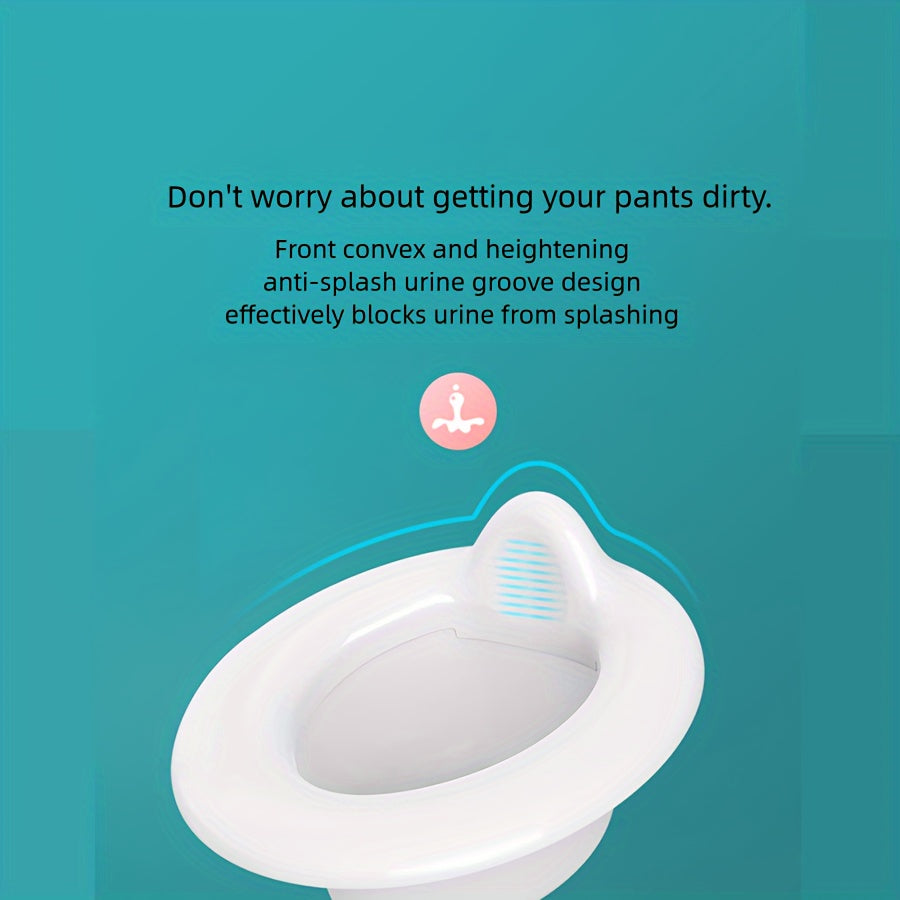 Белый сиденье для туалетного обучения с хранилищем для салфеток и портативным тренажером для горшка для детей от 1 до 6 лет, с легкосъемной чашей для легкой очистки и реалистичным дизайном. Изготовлено из пластикового материала и произведено в Китае.
