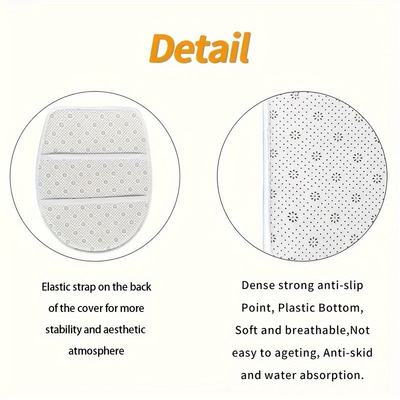 Three-Piece Bathroom Set Floor Mat Flannel Toilet Bathtub Edge Absorbent Floor Mat for Bedroom Living Room Balcony Door