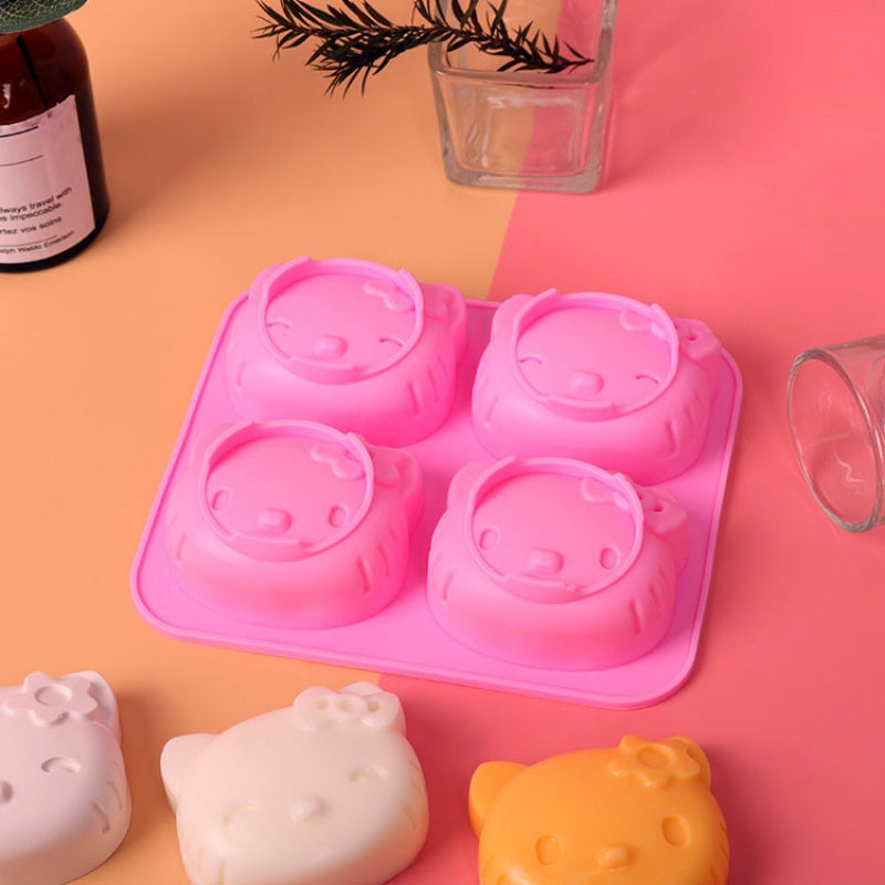 Silicone muz shakli, multfilm dizayni, bardoshli, yumshoq silikon, oshxona va bayramlar uchun