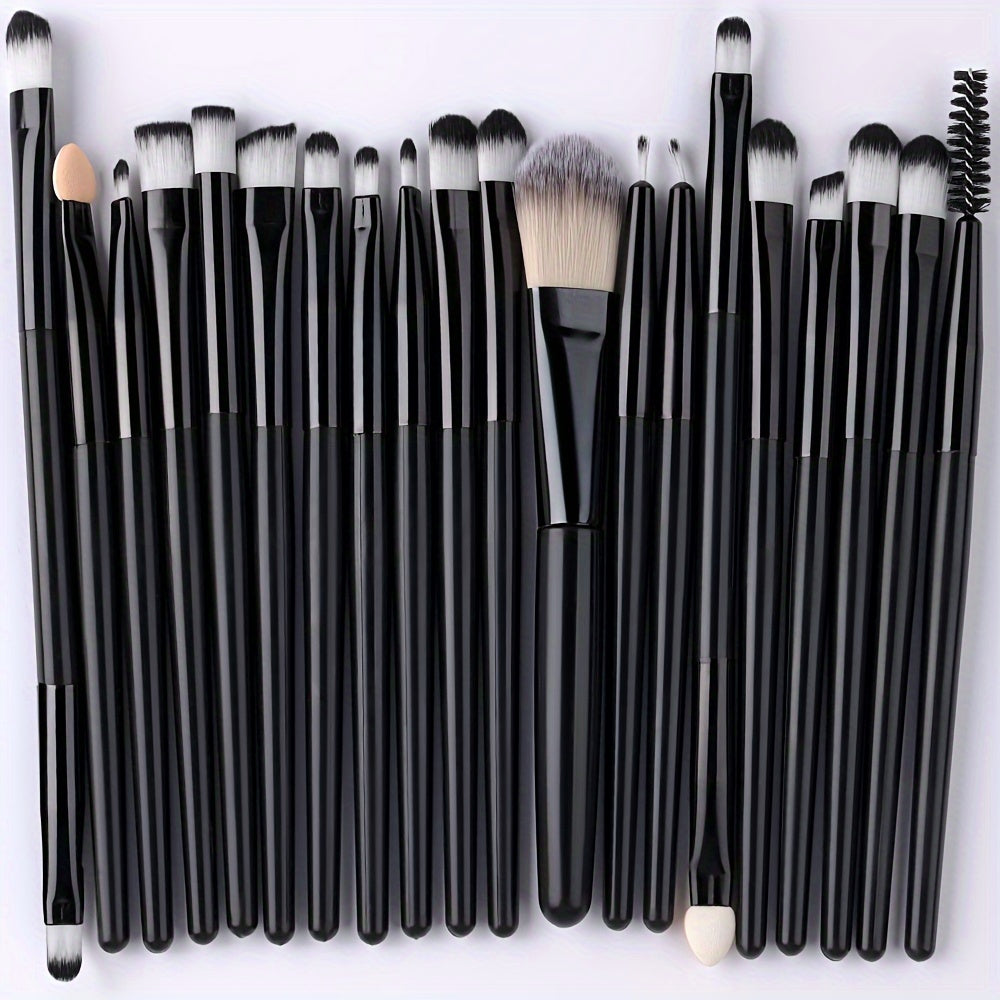 Women Makeup Brush Set 34 Pcs Soft Synthetic Hair Eye Shadow Foundation