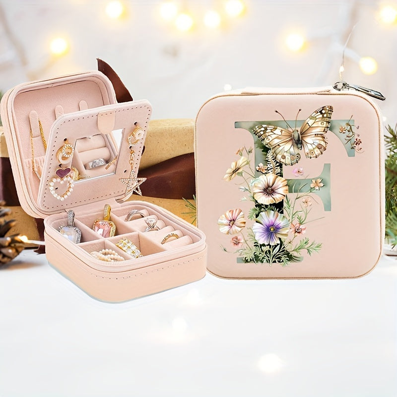 Yolgʻon charm bilan shaxsiylashtirilgan alfavitli flip-top bilan qoplangan, soʻzma-soʻz qoplangan va taqinchoqlarni saqlash uchun quti