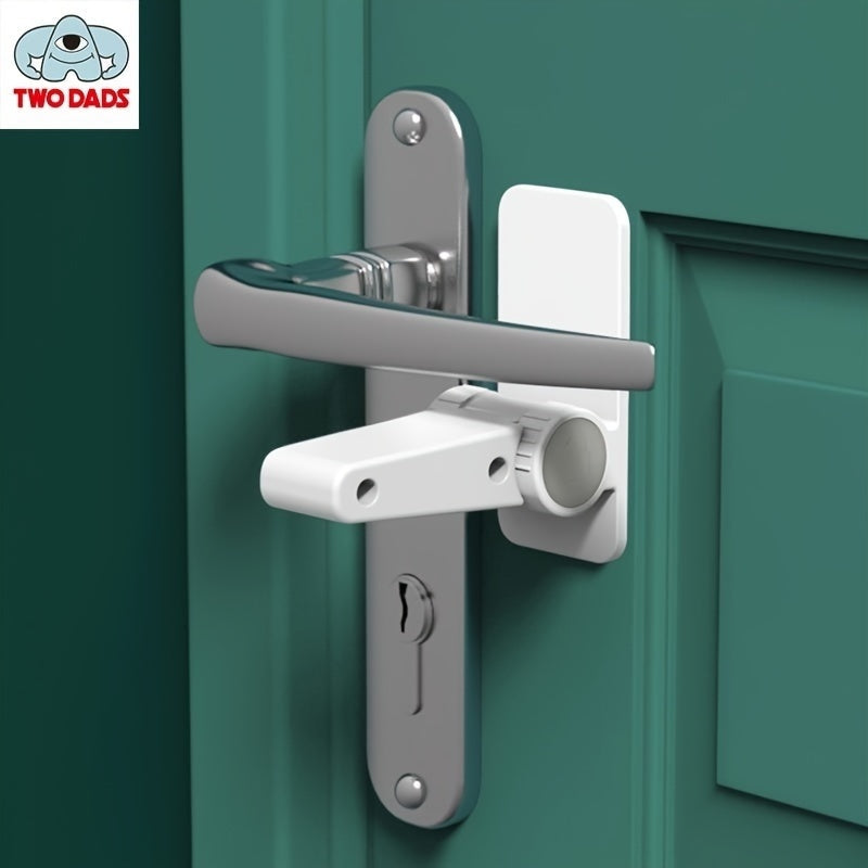 Set of 2 Door Handle Locks for Home Security Easy Installation