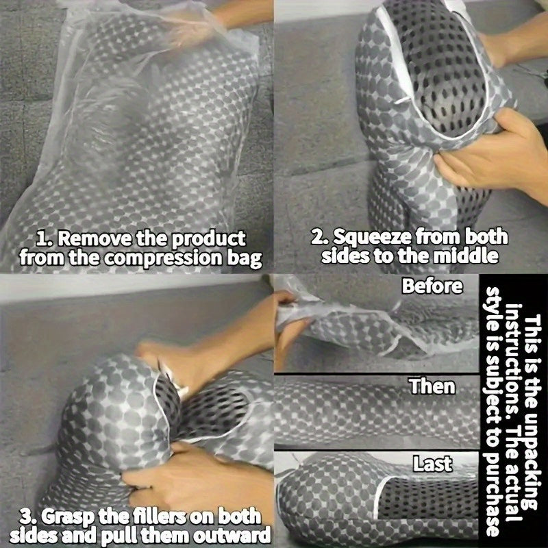 Cooling Tofu Pillows for Neck and Spine Support Breathable Moisture-Wicking Sleep Massage