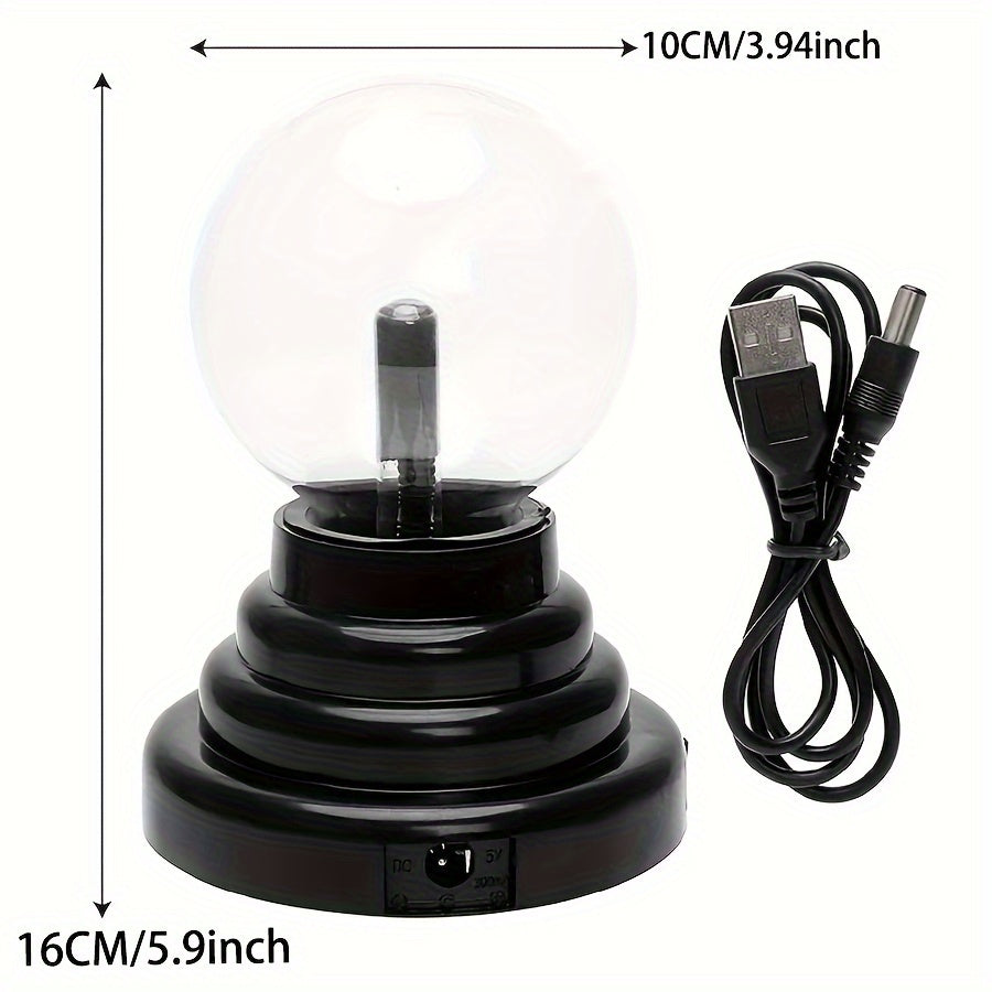 Interactive Plasma Light Bulb USB Powered Touch Sensitive Static Electricity Lamp for Parties and Home Decor