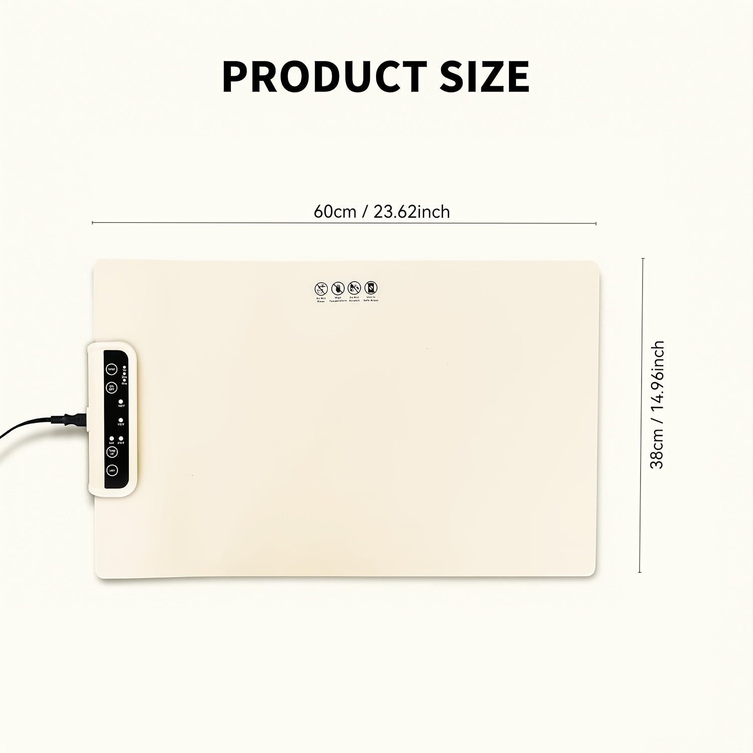 EU plug bilan ishlaydigan oziq-ovqat uchun elektr isitish panjarasi, portativ va aylanuvchi, 3 ta harorat nazorati, avtomatik o'chirish, bufetlar va uy uchun plita isitish uchun, krem rang.