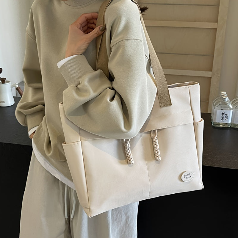 Large Capacity Oxford Cloth Shoulder Bag for Daily Commute Sports Style