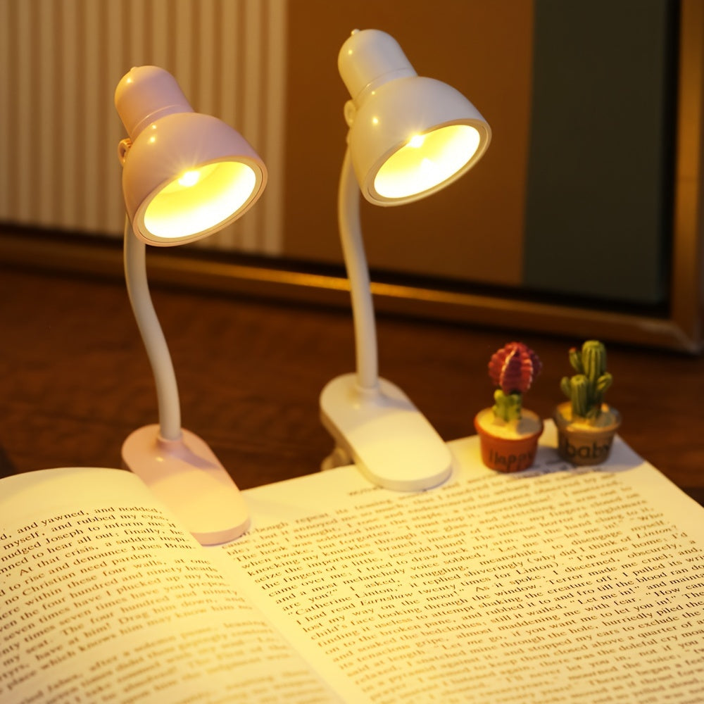 LED Reading Light with Adjustable Arm, Compact and Portable for Night Reading