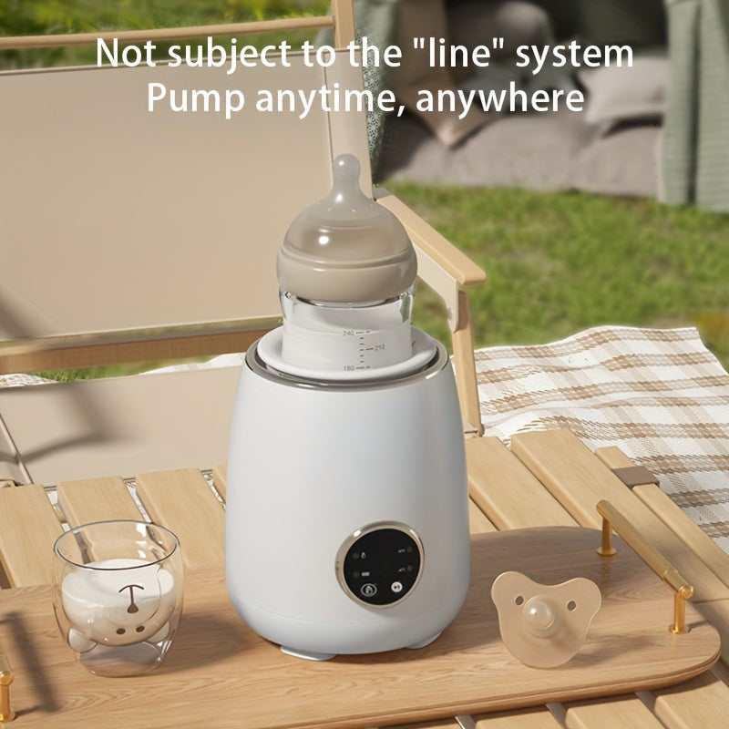 1 dona Smart Milk Shaker doimiy haroratni nazorat qilish bilan - 360-darajali ikki tomonlama harakat, suvsiz, uzoq davom etadigan batareyali, taymer, ko‘p funksiyali shisha mosligi, jim operation - Mukammal sovg‘a uchun