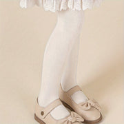 Bahor va kuz modasi uchun 3 juft qizlar uchun mustahkam to'qilgan paypoqlar.