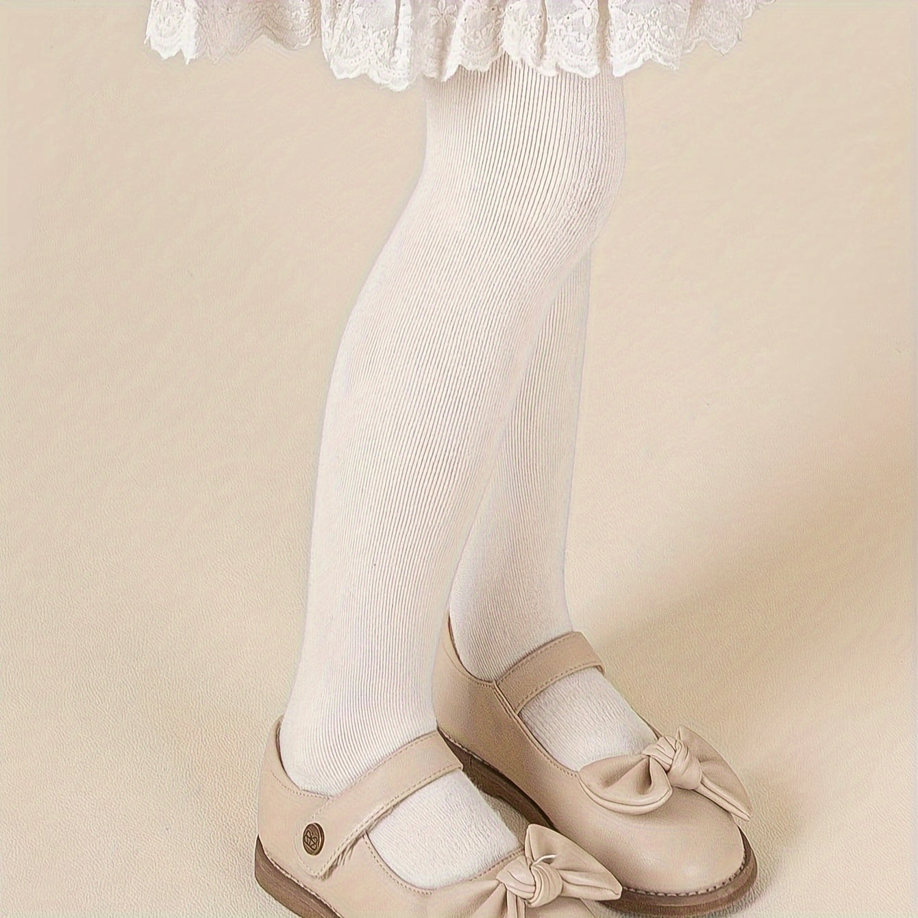 Bahor va kuz modasi uchun 3 juft qizlar uchun mustahkam to'qilgan paypoqlar.