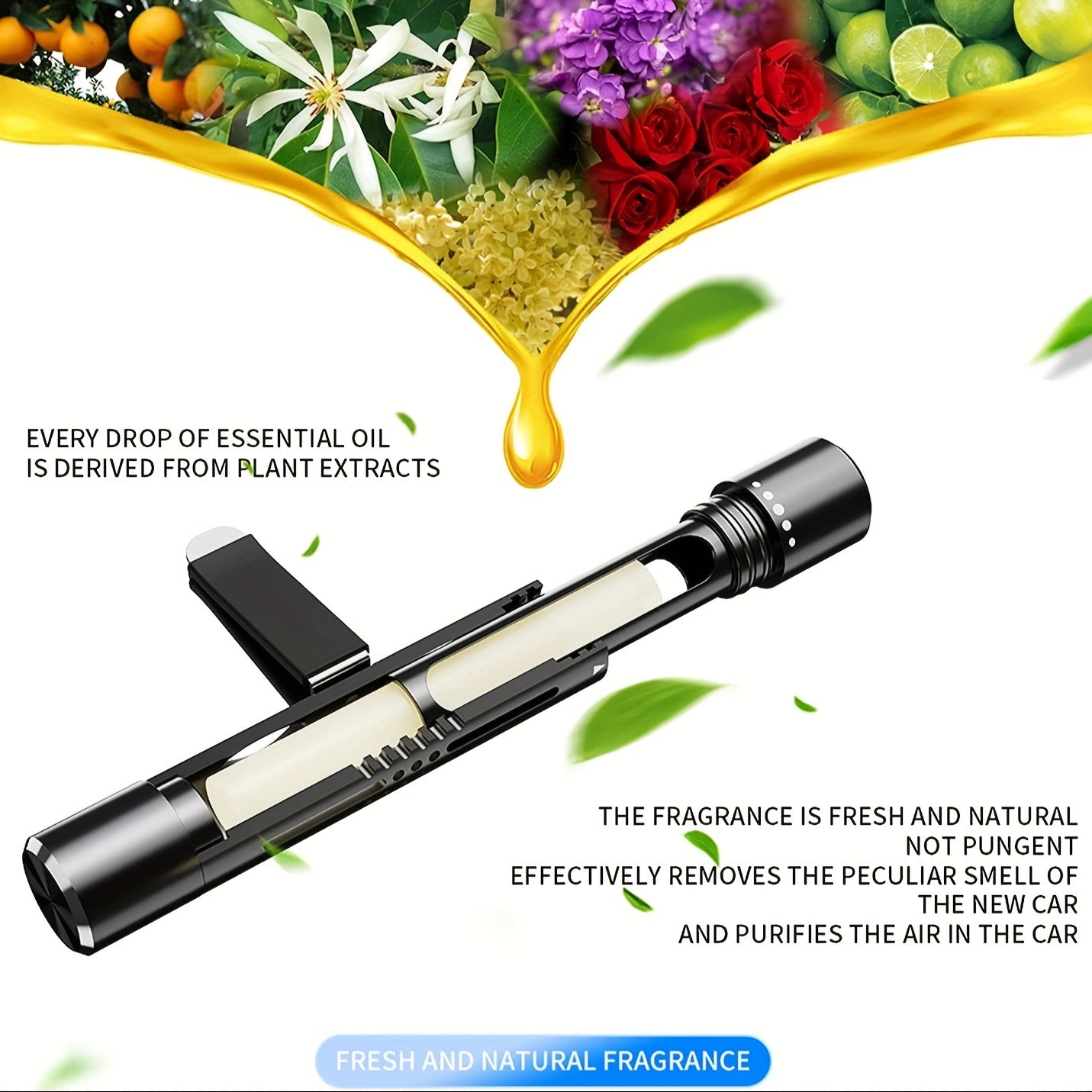 6 dona Avtomobil havo chiqishi uchun havo tozalovchi, qattiq aromaterapiya, uzoq davom etadigan, nafis