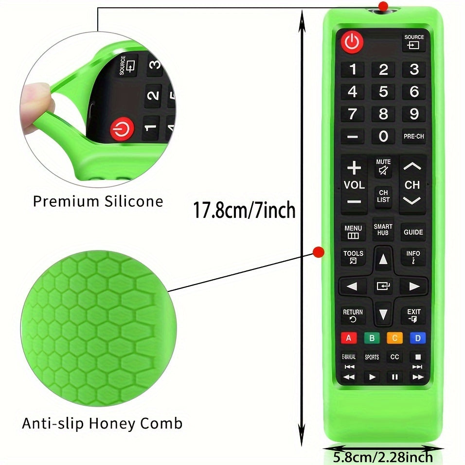 Cubierta de silicona para control remoto para televisores inteligentes LCD LED 3D con protección contra golpes y cubiertas de batería