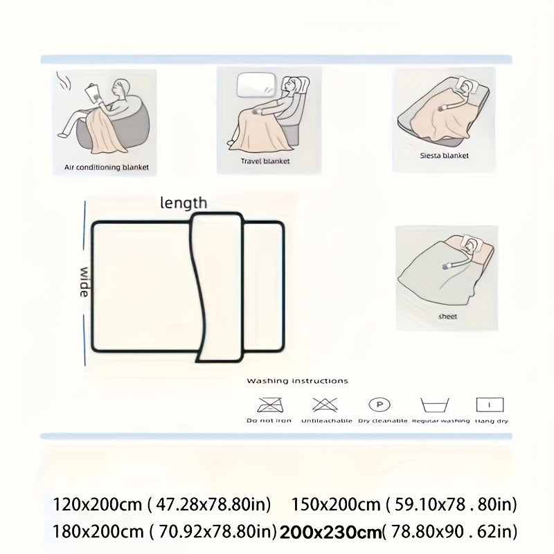 Velvet Throw Blanket with Carved Pattern 350g Cozy All-Season Washable Couch Bed