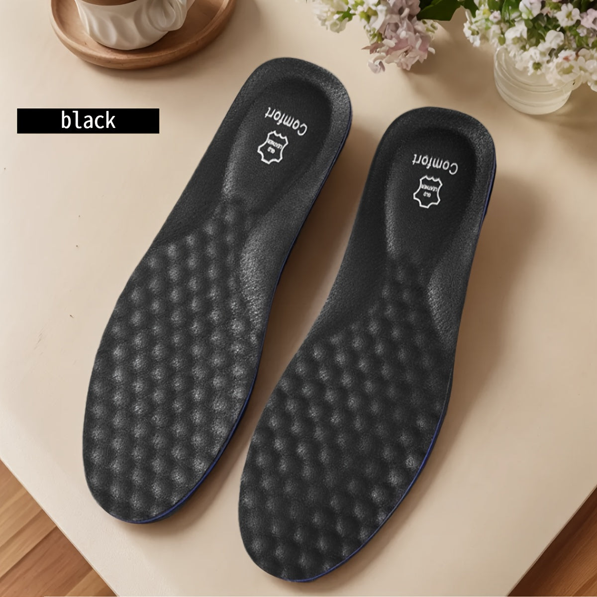 Unisex Thick Double-Layer Breathable Insoles for All-Day Comfort