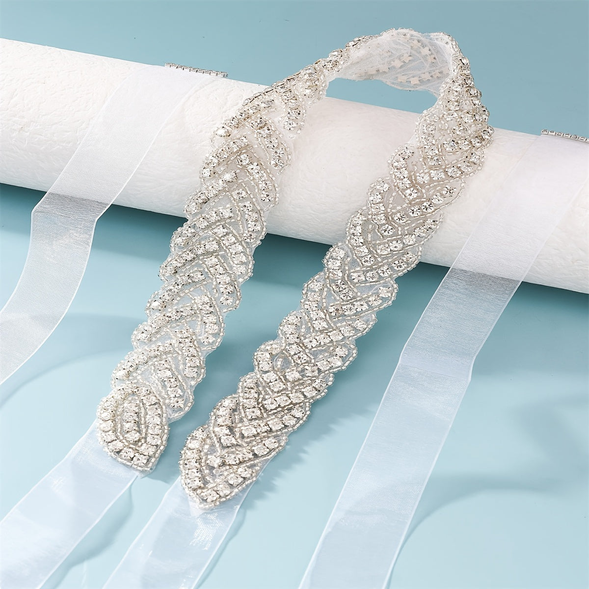 Women's Bridal Waist Chain Faux Pearl Rhinestone Girdle for Wedding Dresses