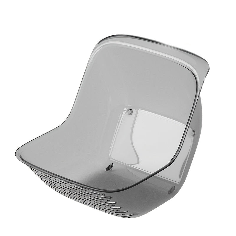 Black Plastic Colander Kitchen Strainer Basket Fruit Drainer Household Tool