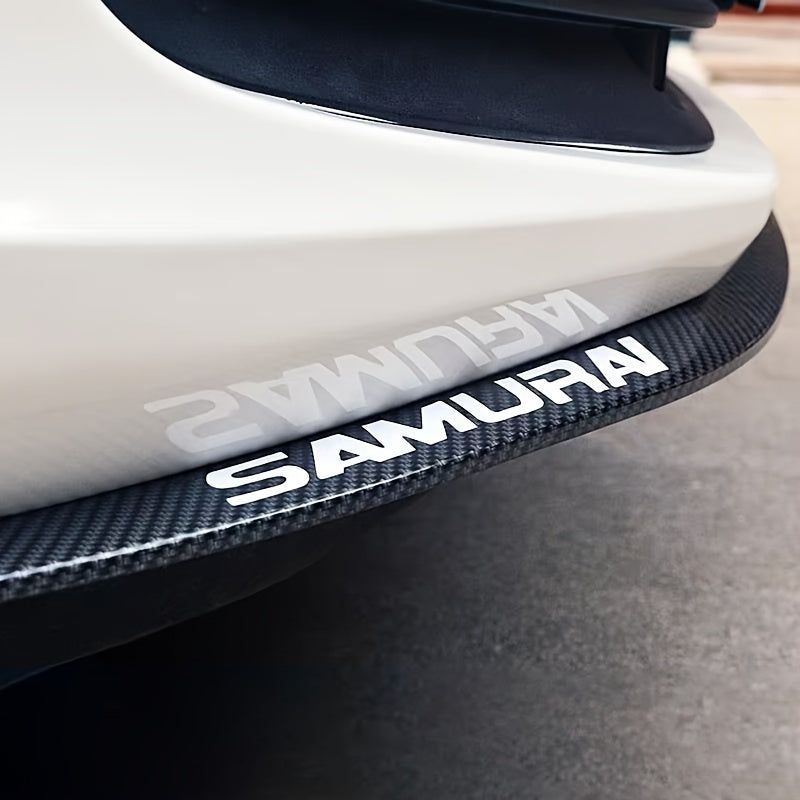 Universal Car Front Lip Spoiler Defender Carbon Fiber Style Bumper Guard