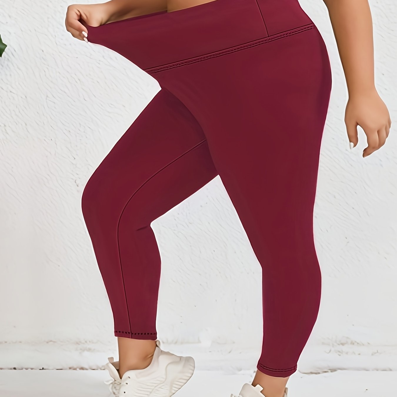 Leggings de control de cintura alta para levantar glúteos para mujer gris talla plus para entrenamiento