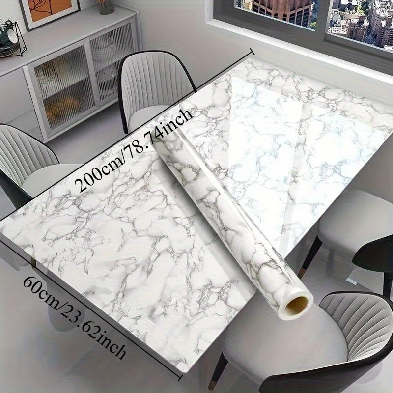 Marble Pattern Self-Adhesive Wall and Table Sticker Waterproof Heat-Resistant Oil-Resistant