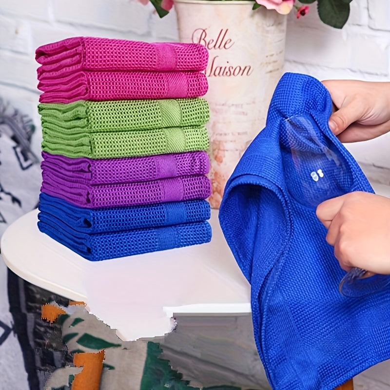 Microfiber Cleaning Cloths 40x40cm Streak-Free Glass Mirrors Kitchen Towels