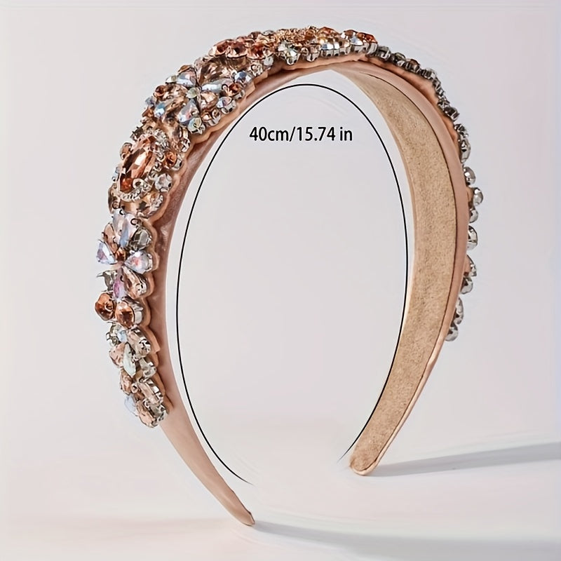 Women's Rhinestone Headband with Crystals for Special Events and Daily Wear