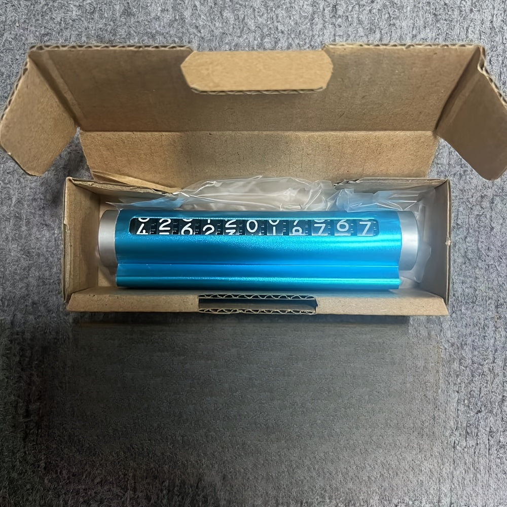 Universal Metal Car Parking Card Aluminum Phone Number Plate Auto Accessories